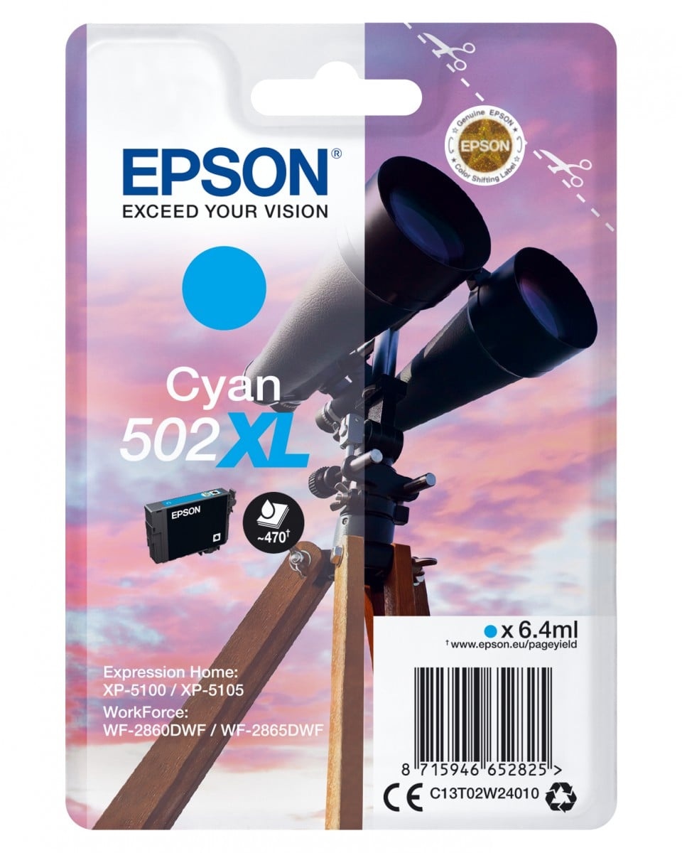 EPSON Epson Singlepack Cyan 502XL Ink - STAMPANTI E SCANNER | TecnoCARE.net Sabaudia, Latina, Terracina, San Felice Circeo e Pontinia
