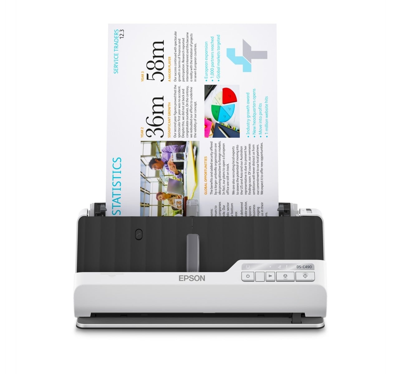 EPSON Epson DS-C490 Scanner con ADF + alimentatore di fogli 600 x 600 DPI A4 Nero, Bianco - STAMPANTI E SCANNER | TecnoCARE.net Sabaudia, Latina, Terracina, San Felice Circeo e Pontinia