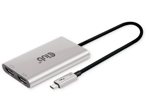 CLUB3D CLUB3D ADATTATORE THUNDERBOLT 3 A DUAL DISPLAYPORT 4K60HZ - ADATTATORI | TecnoCARE.net Sabaudia, Latina, Terracina, San Felice Circeo e Pontinia