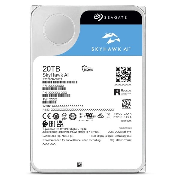 SEAGATE Seagate SkyHawk AI 24TB ST24000VE002 - SISTEMI DI SORVEGLIANZA | TecnoCARE.net Sabaudia, Latina, Terracina, San Felice Circeo e Pontinia
