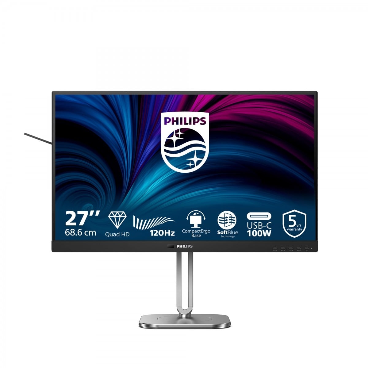 PHILIPS Philips 27B2U4601/00 Monitor PC 68,6 cm (27") 2560 x 1440 Pixel Quad HD LCD Grigio - MONITOR E ACCESSORI | TecnoCARE.net Sabaudia, Latina, Terracina, San Felice Circeo e Pontinia