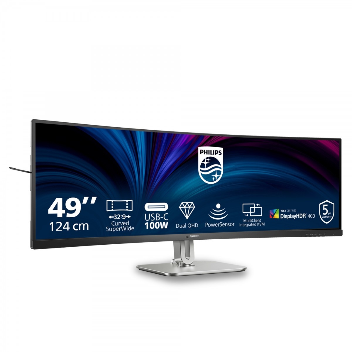 PHILIPS Philips Serie 5000 49B2U5900C/00 Monitor PC 124 cm (48.8") 5120 x 1440 Pixel Dual QHD LCD Nero - MONITOR E ACCESSORI | TecnoCARE.net Sabaudia, Latina, Terracina, San Felice Circeo e Pontinia