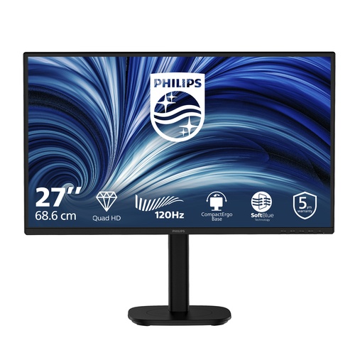 PHILIPS PHILIPS MONITOR 27 LED WQHD 16:9 4MS 120hz, REG ALTEZZA, DP/HDMI - MONITOR LED | TecnoCARE.net Sabaudia, Latina, Terracina, San Felice Circeo e Pontinia