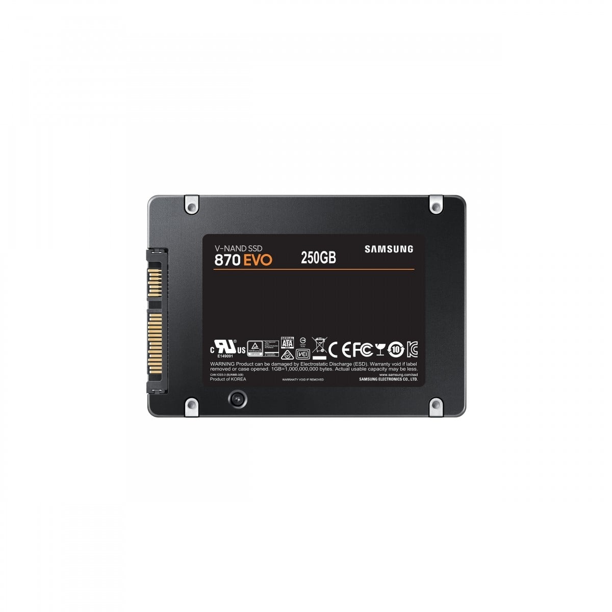 SAMSUNG Samsung 870 EVO 250 GB Nero - SUPPORTI PER LA MEMORIZZAZIONE | TecnoCARE.net Sabaudia, Latina, Terracina, San Felice Circeo e Pontinia