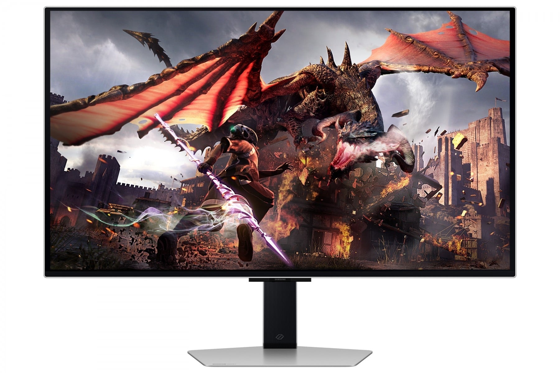 SAMSUNG Samsung G80SD Monitor PC 81,3 cm (32") 3840 x 2160 Pixel 4K Ultra HD OLED Argento - MONITOR E ACCESSORI | TecnoCARE.net Sabaudia, Latina, Terracina, San Felice Circeo e Pontinia