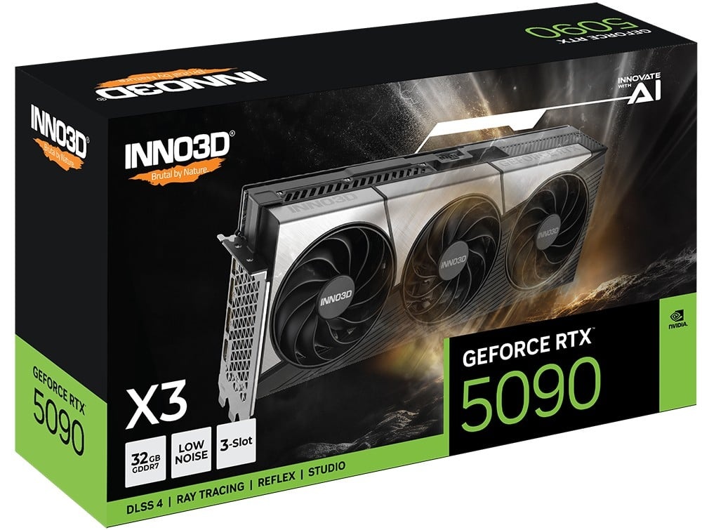 INNO3D INNO3D GeForce RTX 5090 X3 32GB GDDR7 DLSS4 - COMPONENTI | TecnoCARE.net Sabaudia, Latina, Terracina, San Felice Circeo e Pontinia